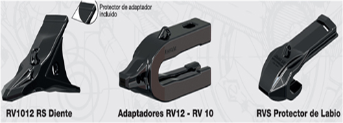 rv1012 diente rv12 adaptador rvs protector